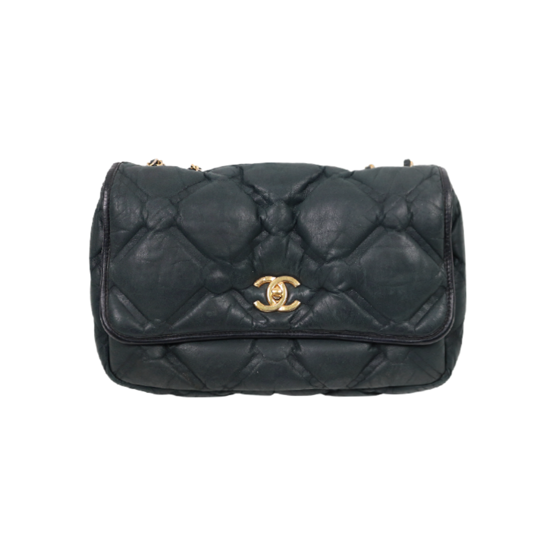 샤넬 딥블루 버블 퀼팅 CC 플랩 숄더백 A-A49797(Chanel Deep Blue Bubble Quilted CC Flap Shoulder Bag A-A49797) - 1