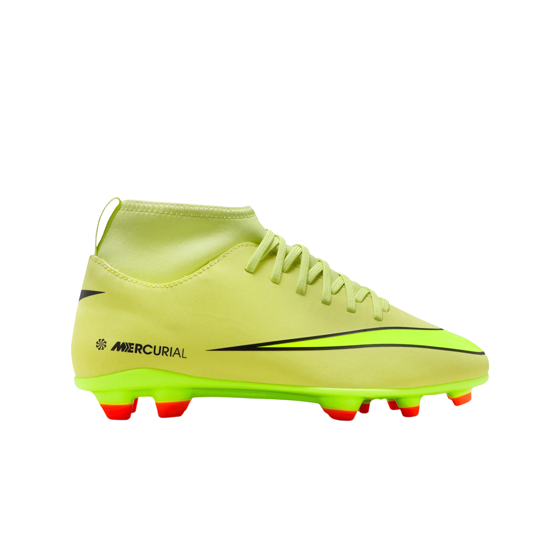 (JR) 나이키 머큐리얼 슈퍼플라이 10 클럽 FG/MG 라임라이트 하이퍼 크림슨((JR) Nike Mercurial Superfly 10 Club FG/MG Limelight Hyper Crimson) - 1