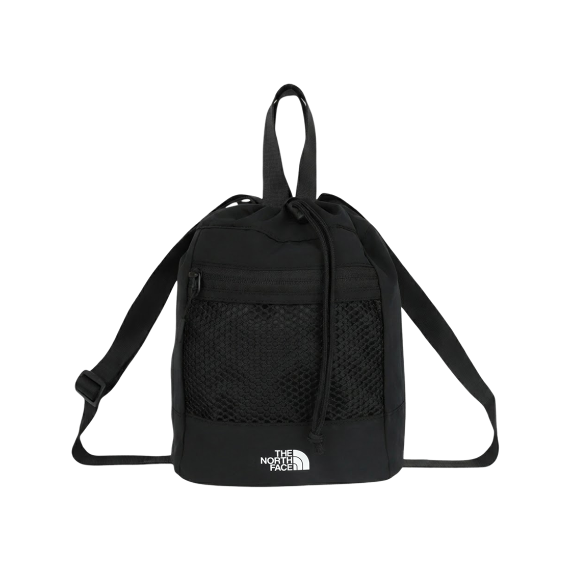 NN2PS10J The North Face White Label Linden Mesh Mini Bucket Bag Black