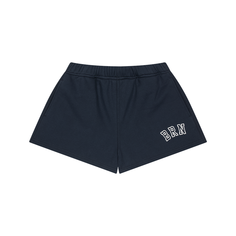 BH1WSP249NV BORN TO WIN W Brn Sweat Shorts Navy
