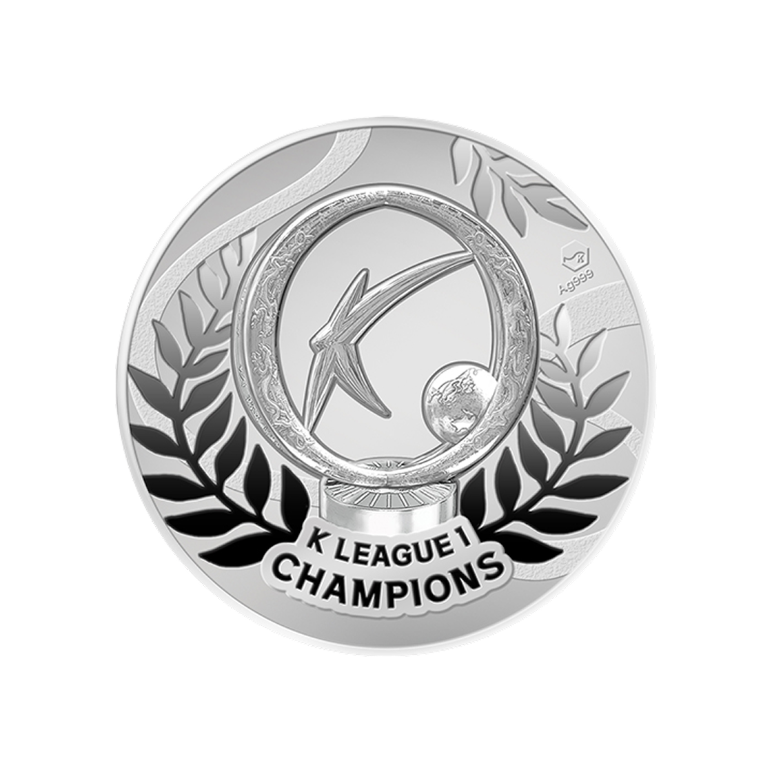 은 한국조폐공사 2025 K 리그 1 우승팀 전북현대모터스 기념 은메달 31.1g(Silver KOMSCO 2025 K League 1 Champions Jeonbuk Hyundai Motors Silver Medal 31.1g) - 2