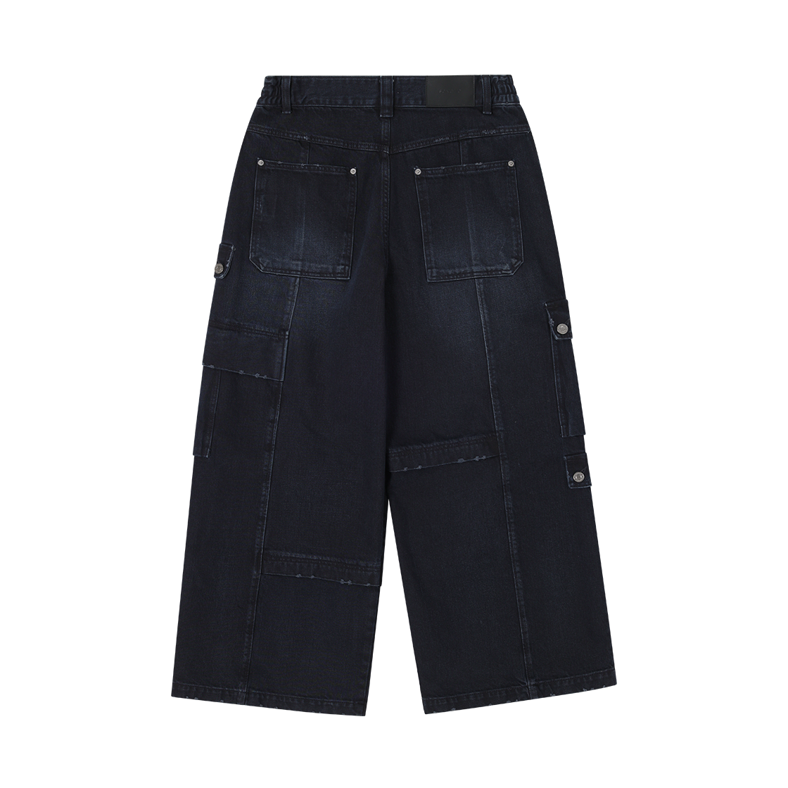 송지오 컬렉션 메타 레이어드 카고 와이드 데님 다크블루(SONGZIO COLLECTION Meta Cargo Wide Denim Dark Blue) - 2