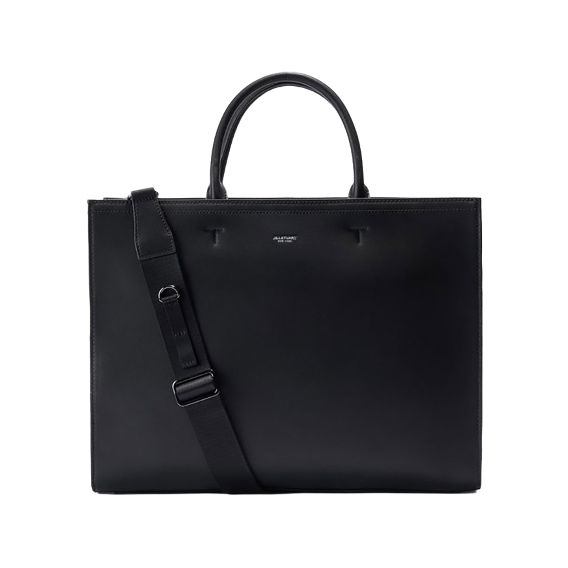 JUBA6E941BK Jillstuart Men's Acc Rogan Logan Black Leather Simple Tote Bag Juba6E941Bk Black