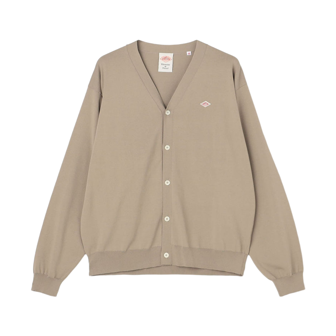 단톤 저지 니트 브이넥 가디건 그레이(Danton Jersey Knit V-Neck Cardigan Grey)