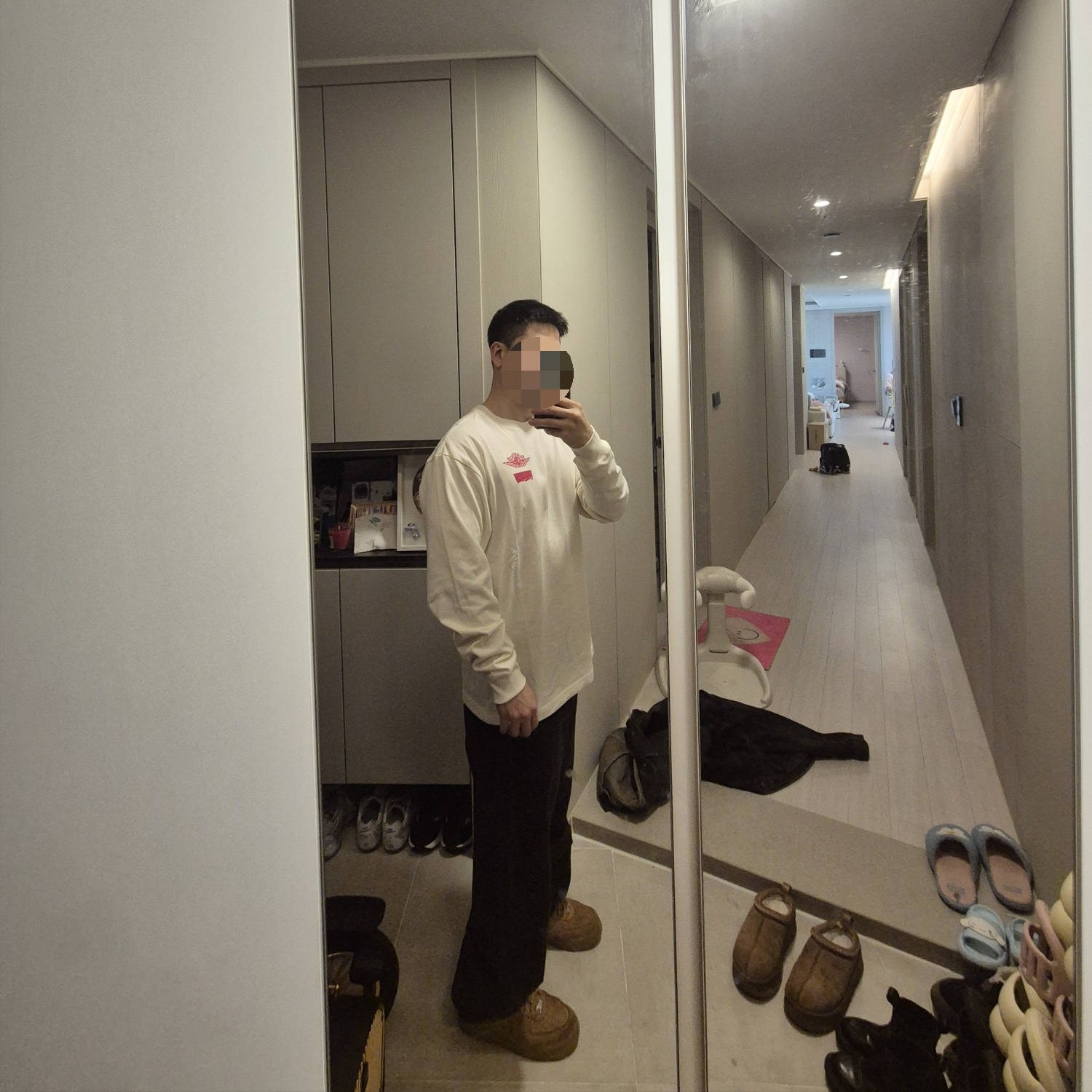 Jordan x Levi's Long Sleeve T-Shirt Pale Ivory (IM6730-110) 착용 스타일 - 2