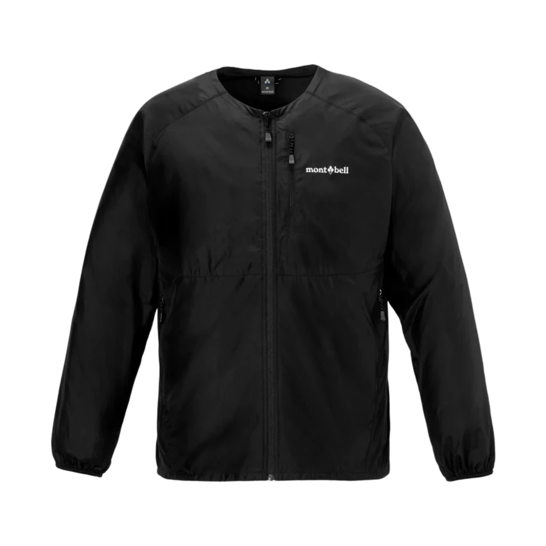 1103352 Montbell Wind Blast V-Neck Jacket Black