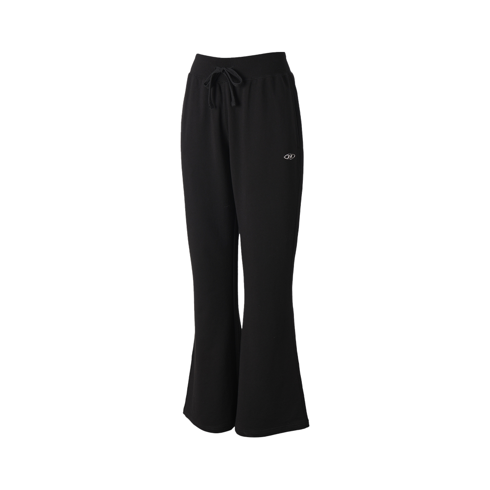 BH1WLP247BK BORN TO WIN W Silver B Boots Cut Sweat Pants Black