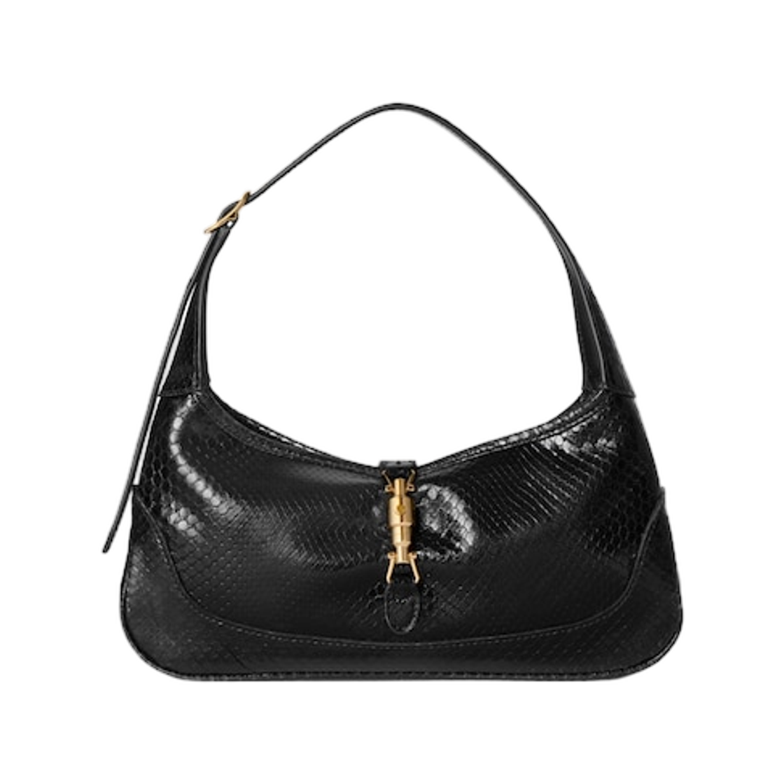 구찌 재키 슬림 파이썬 스몰 숄더백 블랙(Gucci Jackie Slim Python Small Shoulder Bag Black) - 1