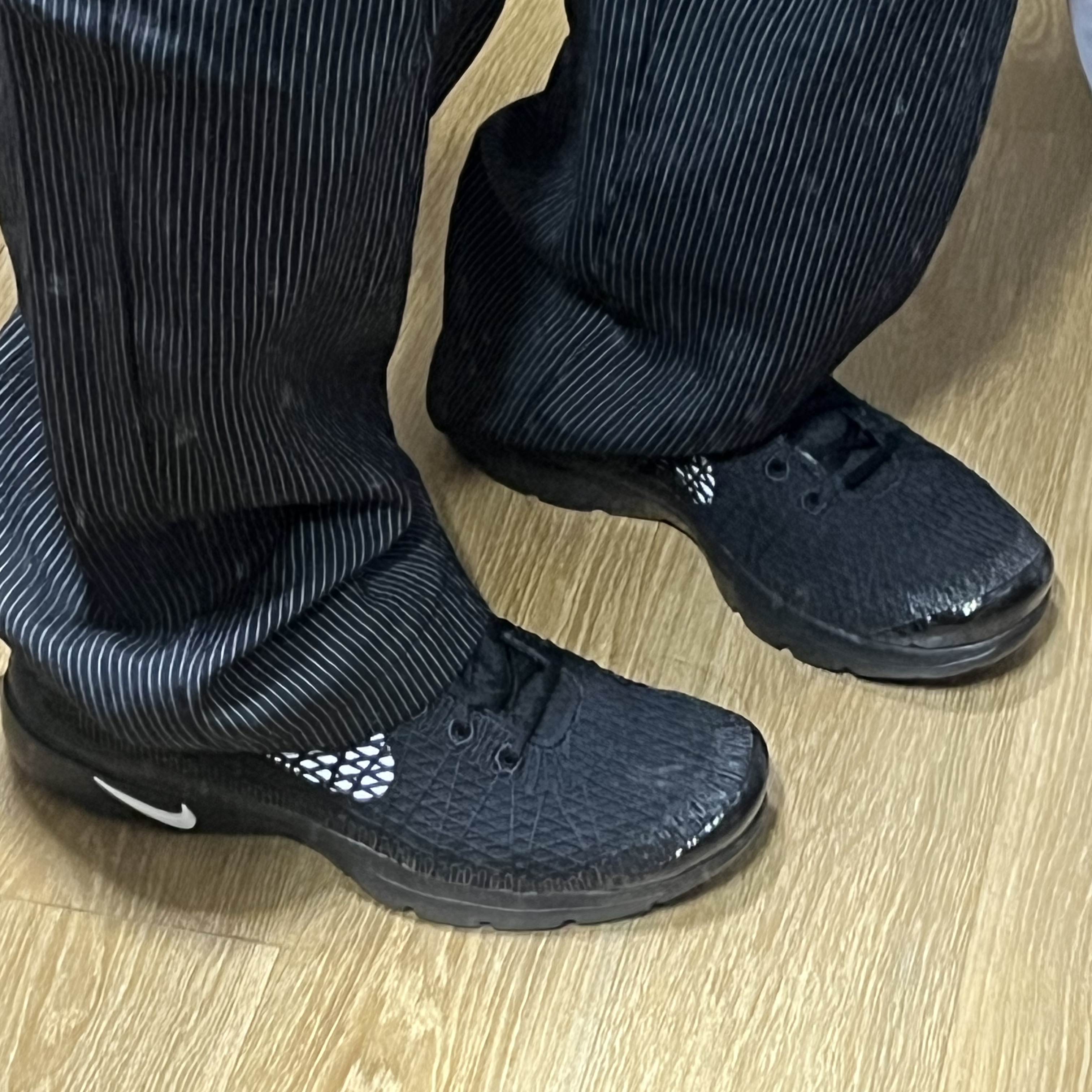 Nike x Comme des Garcons Homme Plus Air Rejuven8 Black White 착용 스타일