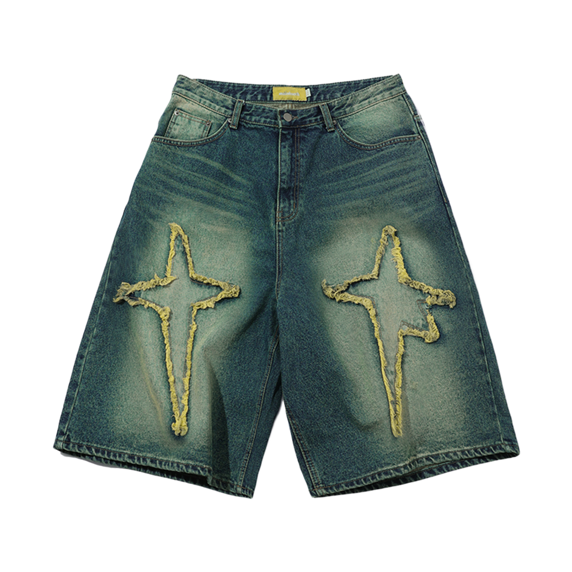 메인부스 스파크 데님 쇼츠 블루(MAINBOOTH Spark Denim Shorts Blue)