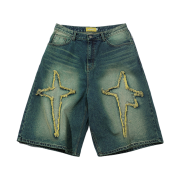 MAINBOOTH Spark Denim Shorts Blue