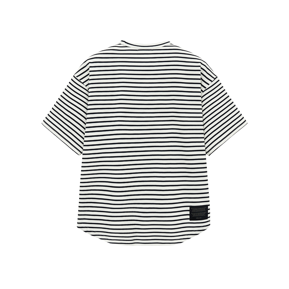 지오송지오 셈블런스 커브컷 스트라이프 티셔츠 화이트 ZH2TS813WH(ZIOSONGZIO SEMBLANCE Curve Cut Stripe T-Shirt White) - 2