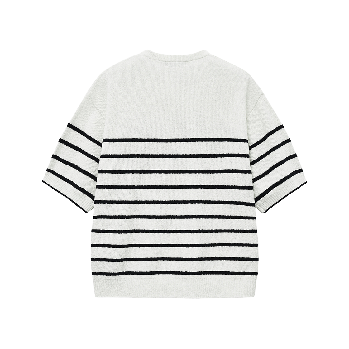 지오송지오 셈블런스 부클 스트라이프 크루넥 니트 아이보리 ZH2KT881IV(ZIOSONGZIO SEMBLANCE Boucle Stripe Crewneck Knit Ivory) - 2