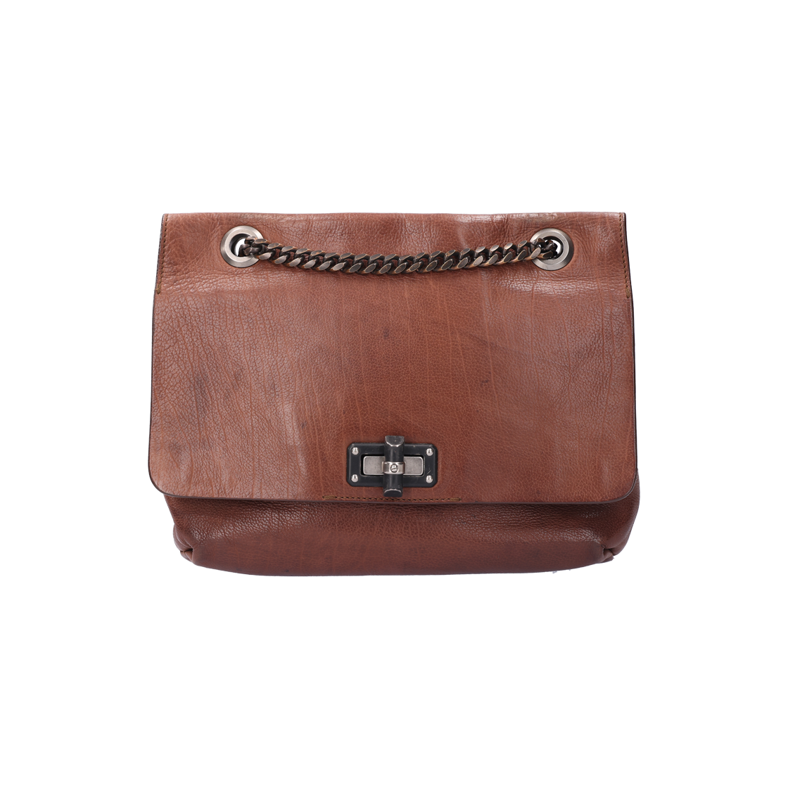 IT8NMTGCVEJ2 Lanvin Happy Bag Leather Brown