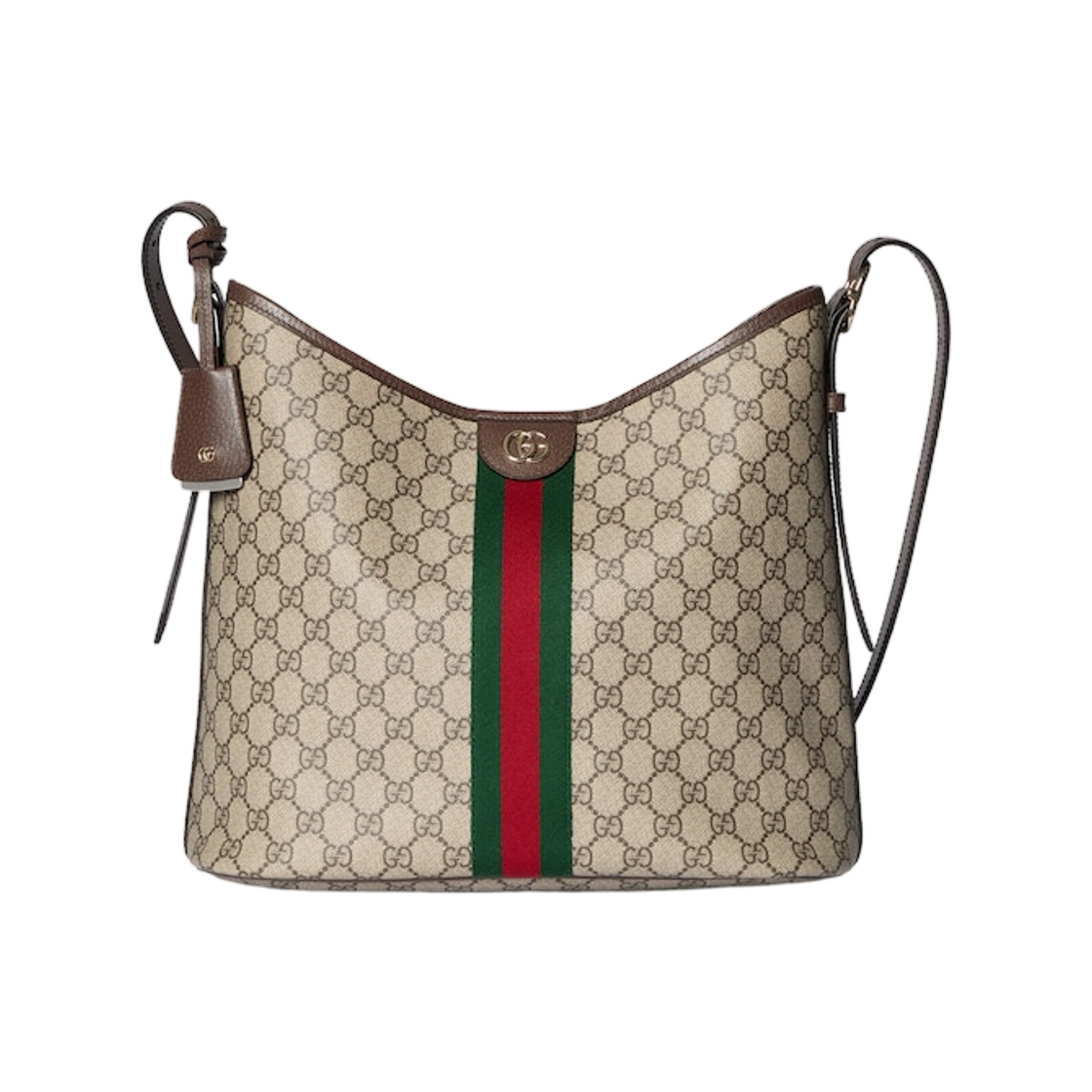836871-FAE0K-9853 Gucci Ophidia Large Shoulder Bag Beige Brown