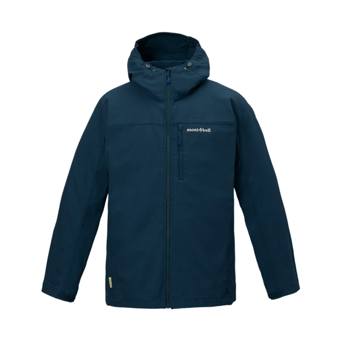 2103119 Montbell Washed Out Core Spun Hooded Jacket Navy