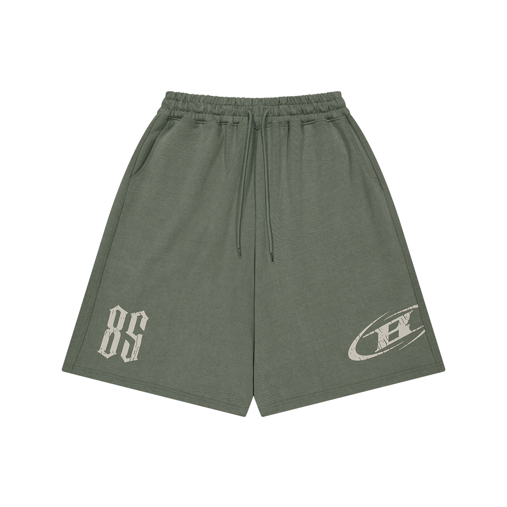 BH1MSP233KH BORN TO WIN 85 Pigment Bermuda Pants Khaki