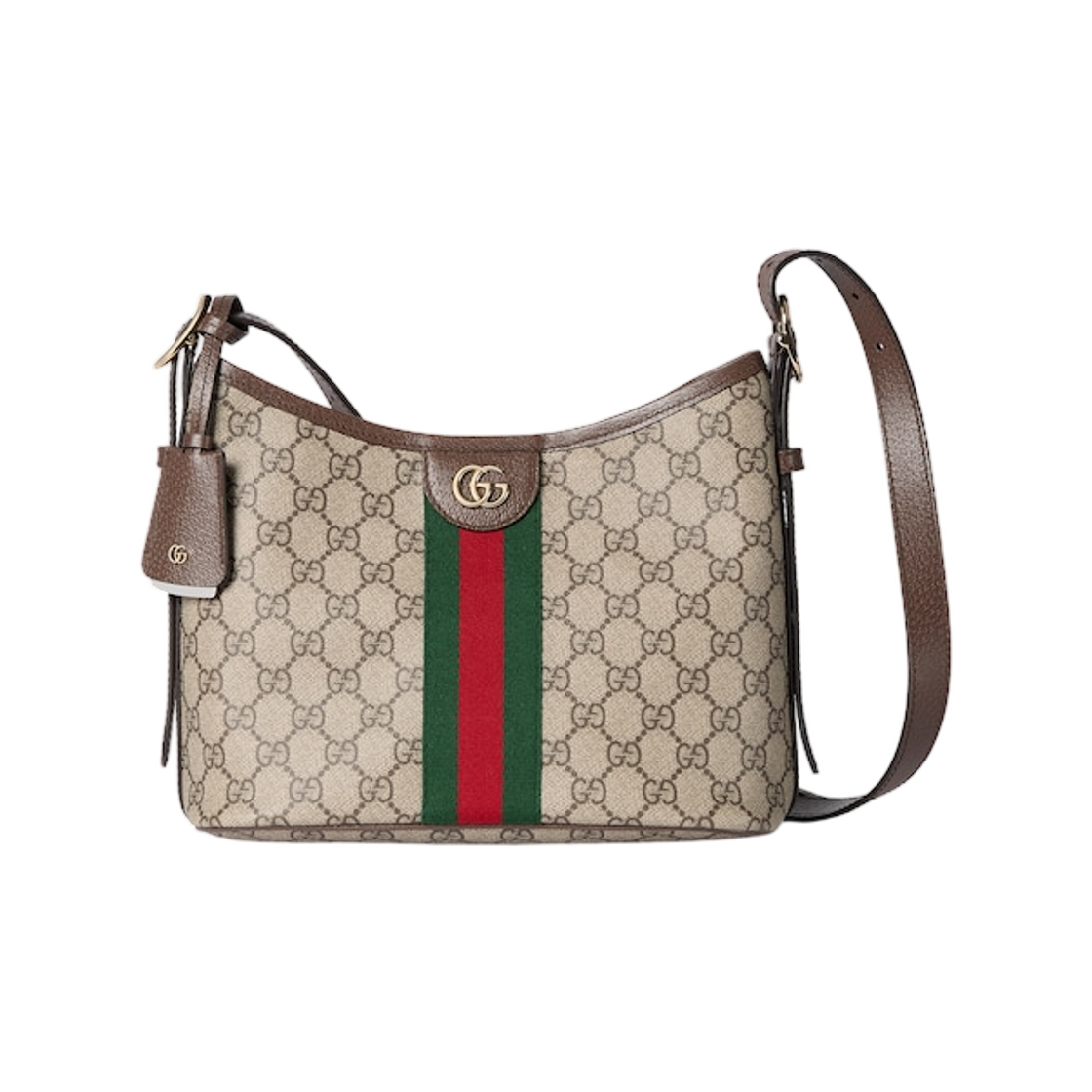 836872-FAE0K-9853 Gucci Ophidia Small Shoulder Bag Beige Brown