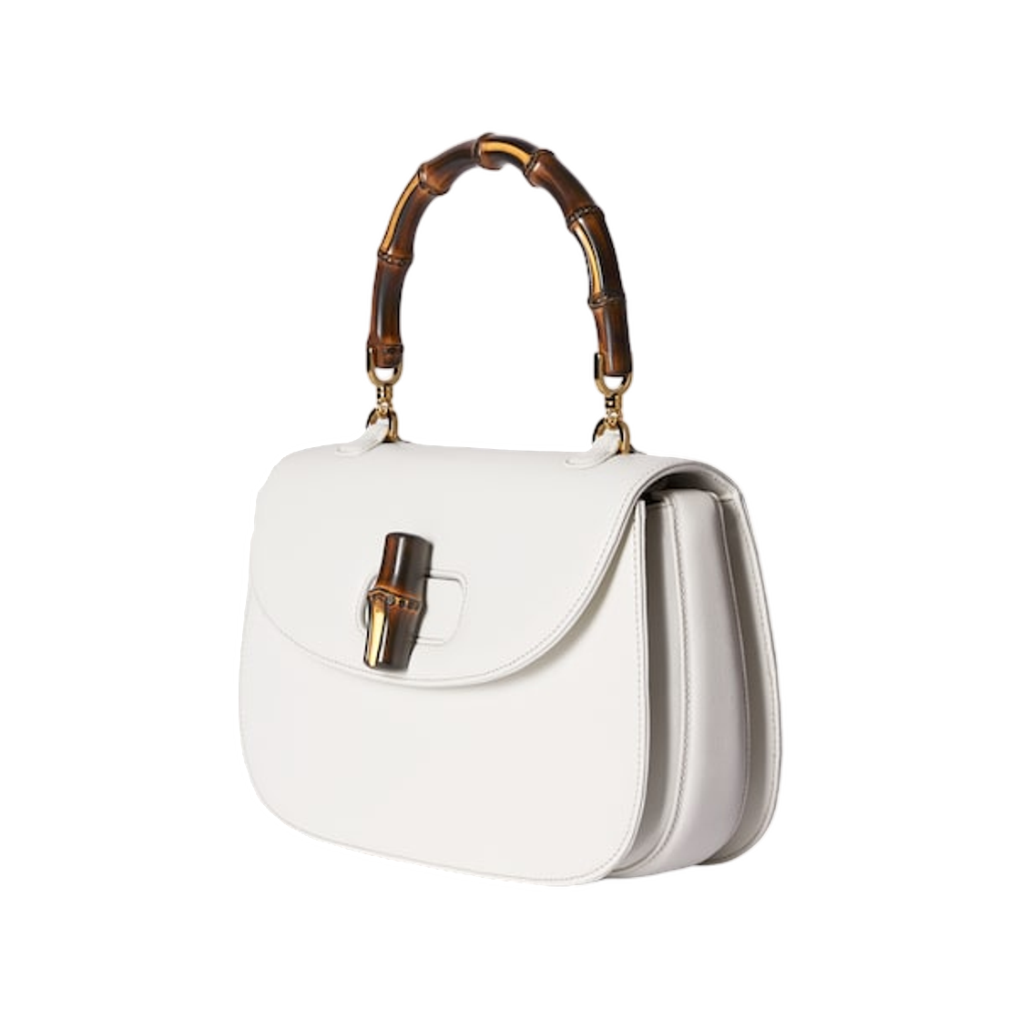 구찌 뱀부 1947 미디움 백 화이트(Gucci Bamboo 1947 Medium Bag White) - 2