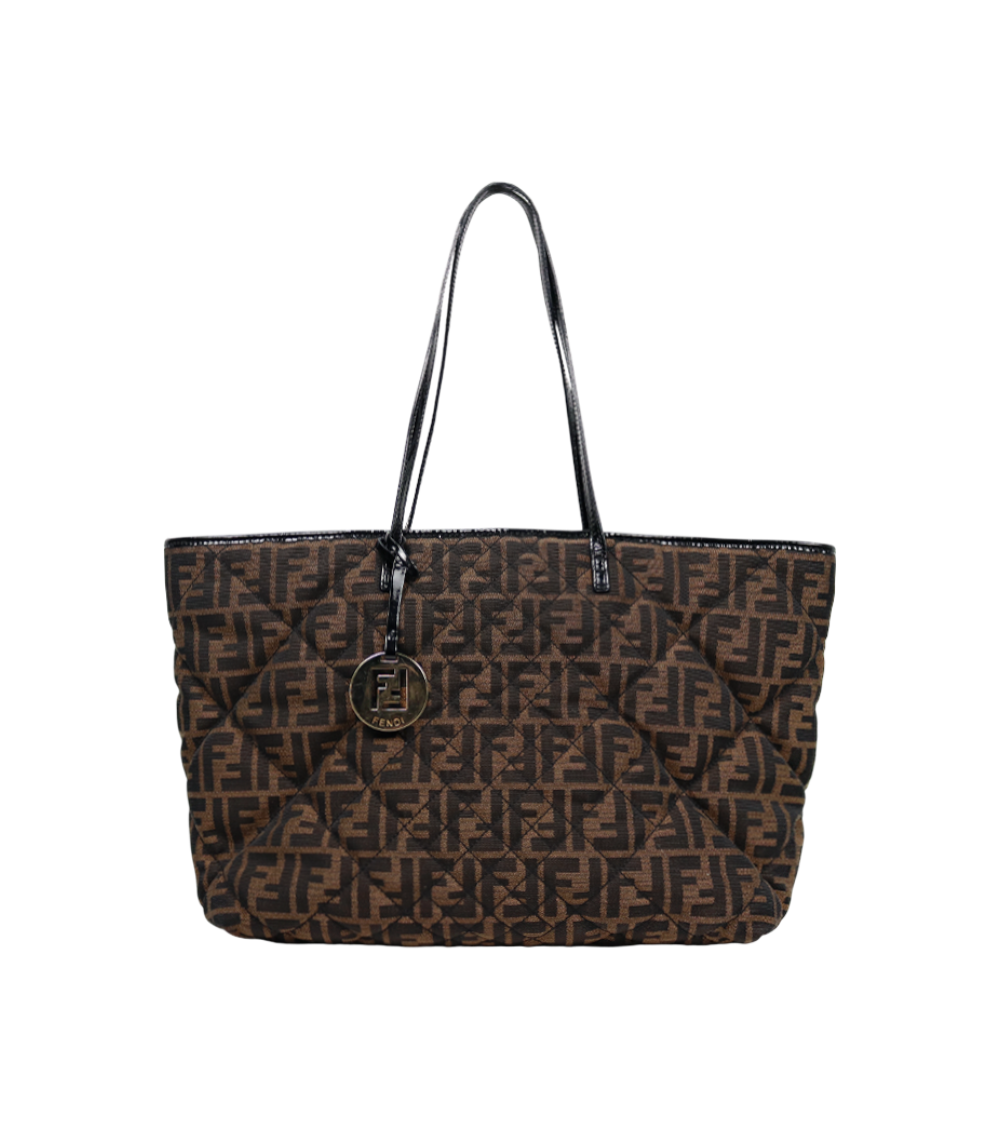 ITI3DFBS9DKI Fendi Juka Quilted Shopper Shoulder Bag C-A50151