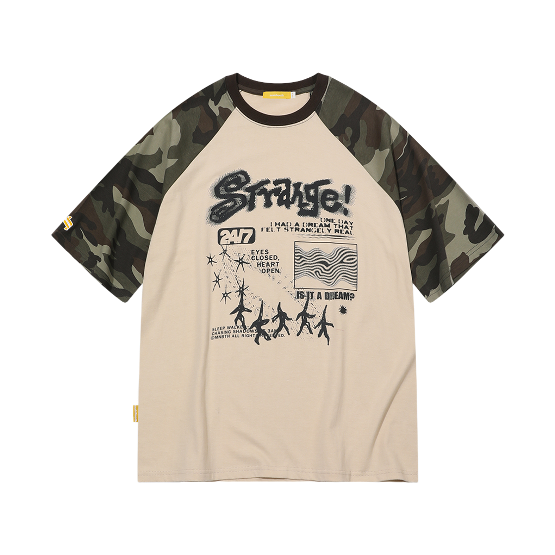 MBBES3HTU10MO MAINBOOTH Strange Dream T-shirt Camo