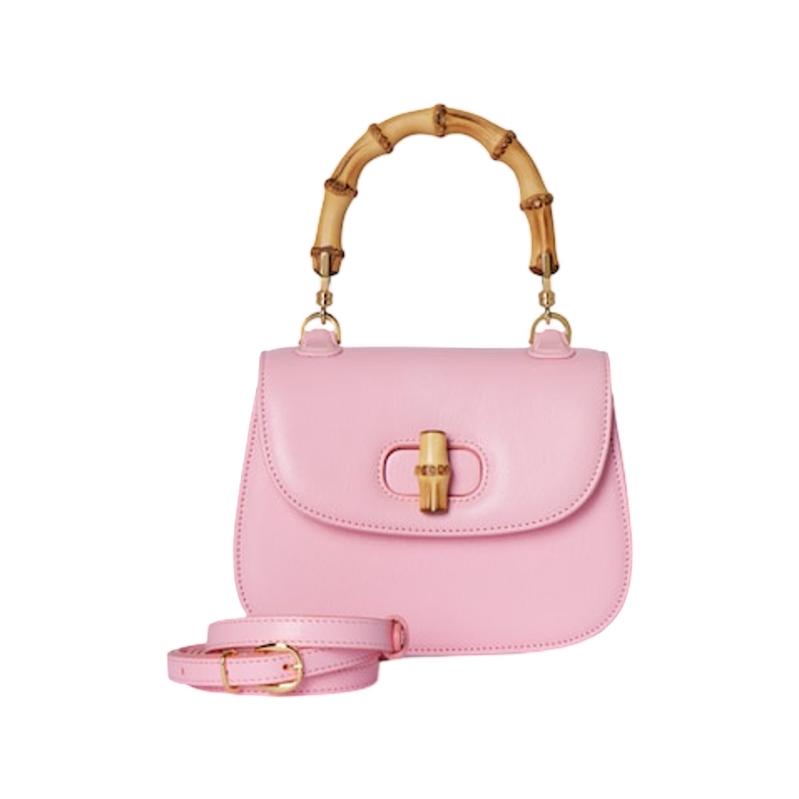 구찌 뱀부 1947 미니 백 라이트 핑크(Gucci Bamboo 1947 Mini Bag Light Pink) - 1