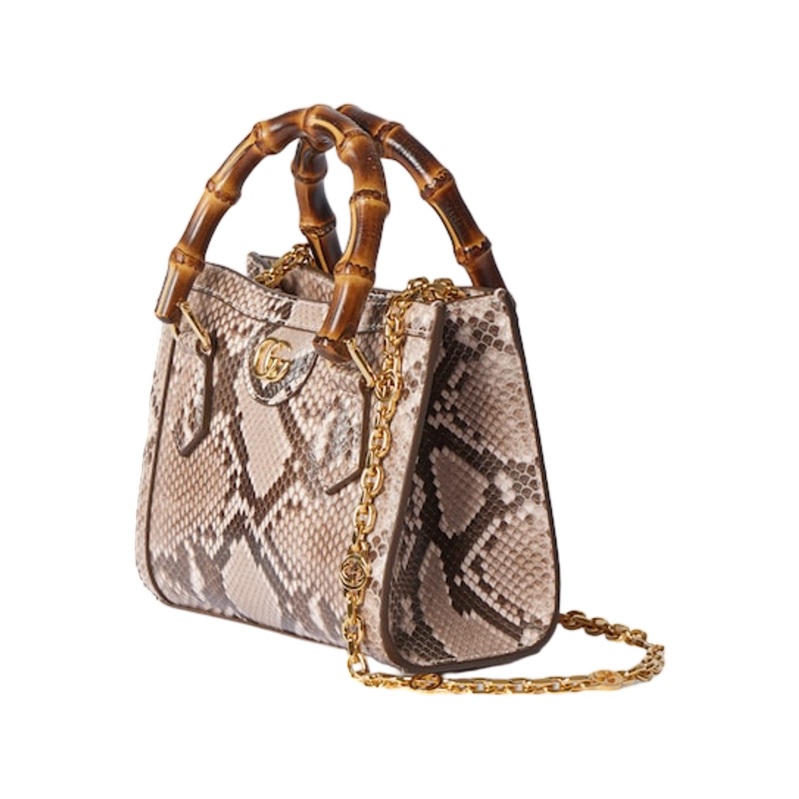 구찌 다이애나 파이썬 스몰 토트백 핑크(Gucci Diana Python Small Tote Bag Pink) - 2