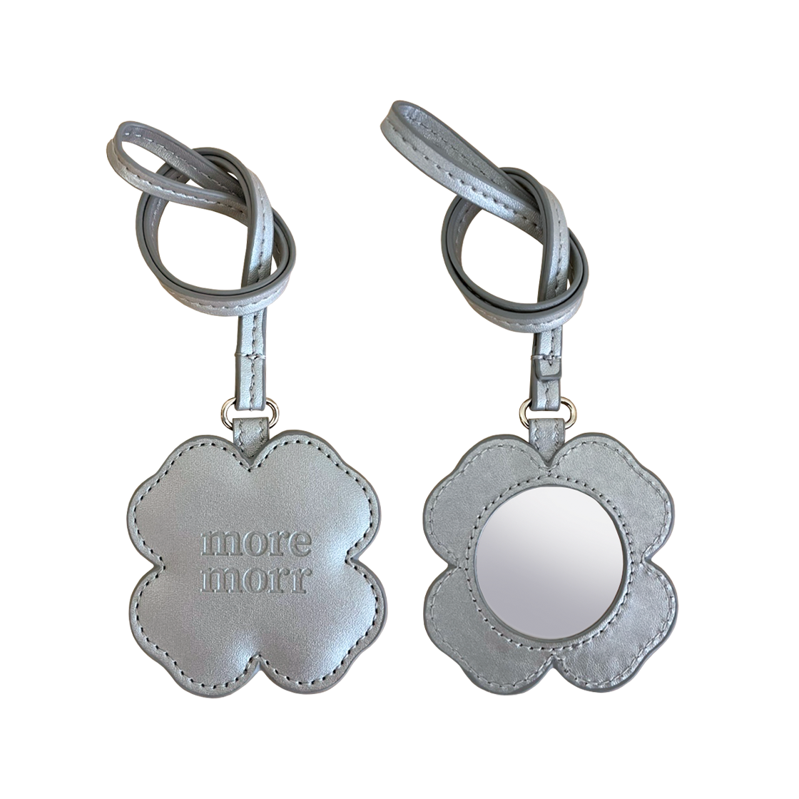 모어모르 클로버 키링 실버(moremorr Clover Keyring Silver)