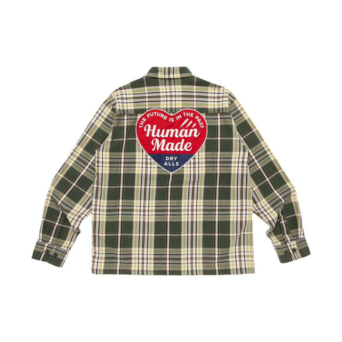 휴먼 메이드 체크 셔츠 그린