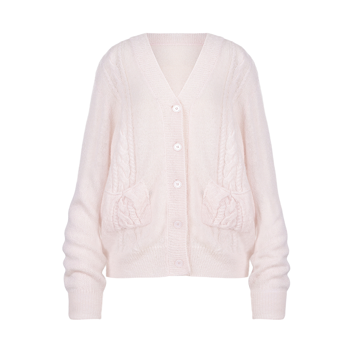 레이즈미야 에리 소프트 가디건 베이비 핑크(REISE MIYA Eri Soft Cardigan Baby Pink) - 1