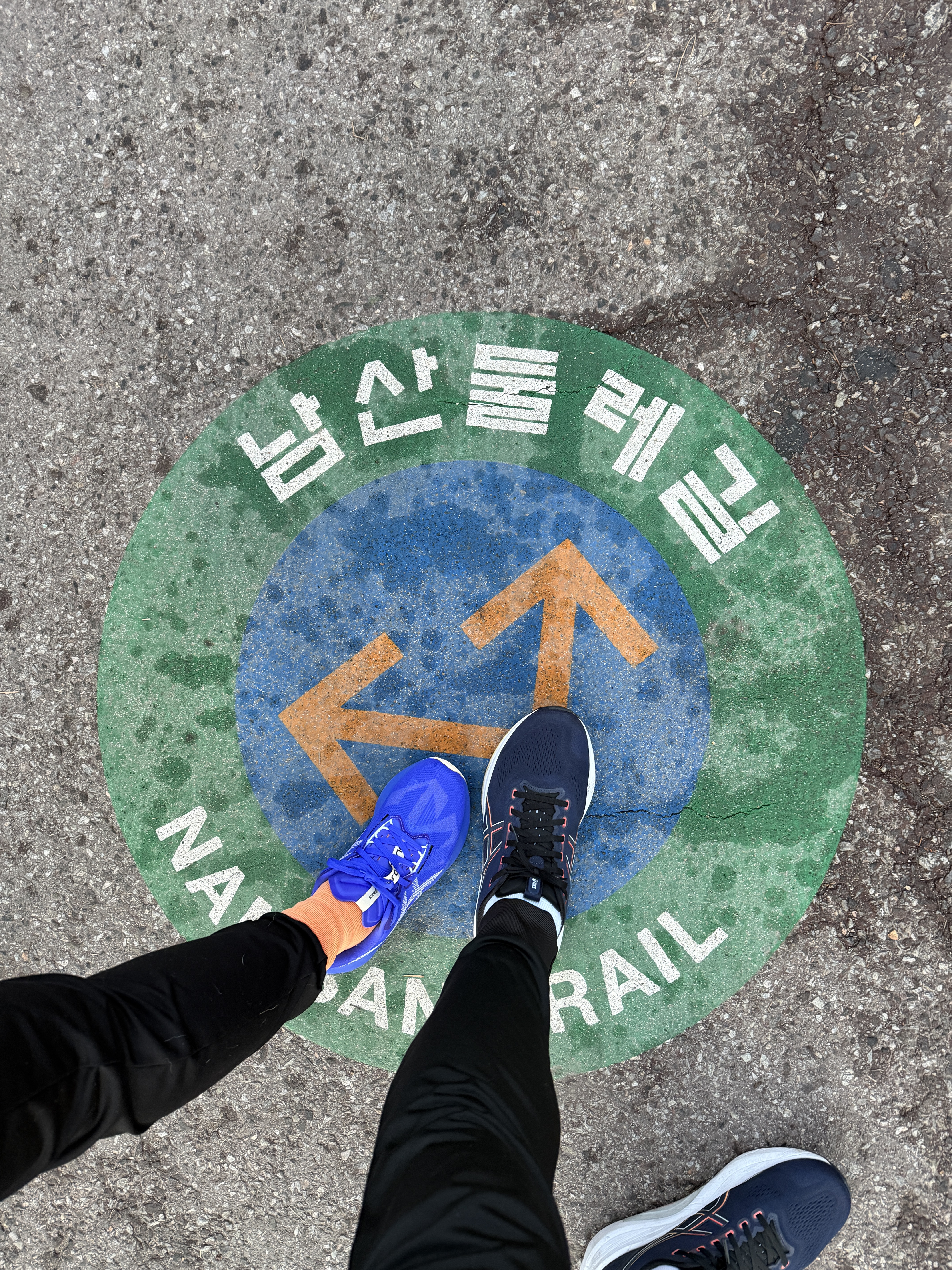 Asics Novablast 5 Illusion Blue Light Blue, Asics Gel-Kayano 32 Midnight Black - 2E Wide 착용 스타일 - 1
