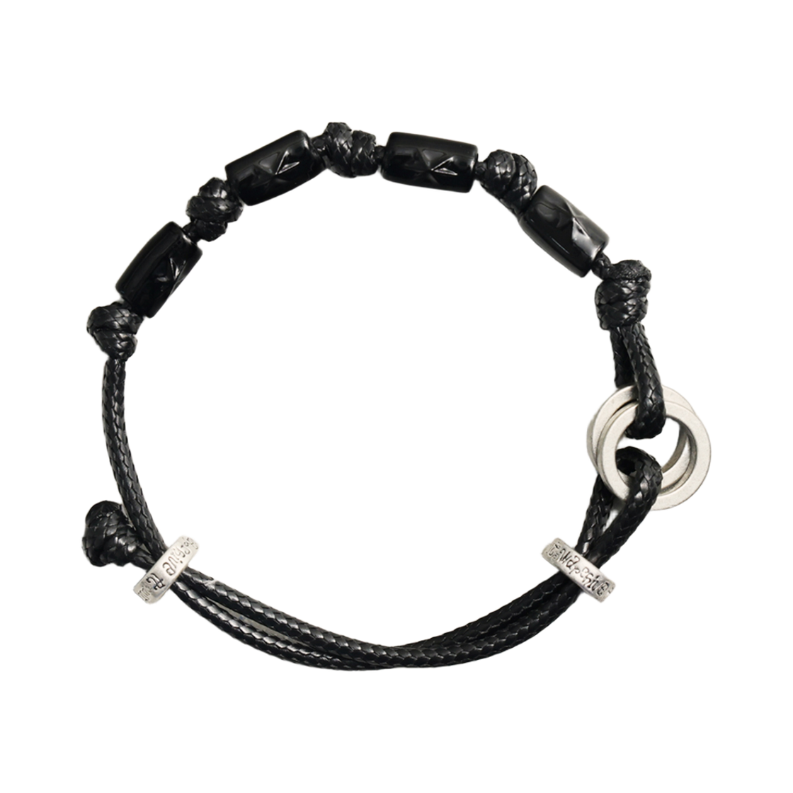 토우토우아카이브 시지지 팔찌 블랙(TOWTOW.ARCHIVE Syzygy Bracelet Black) - 1