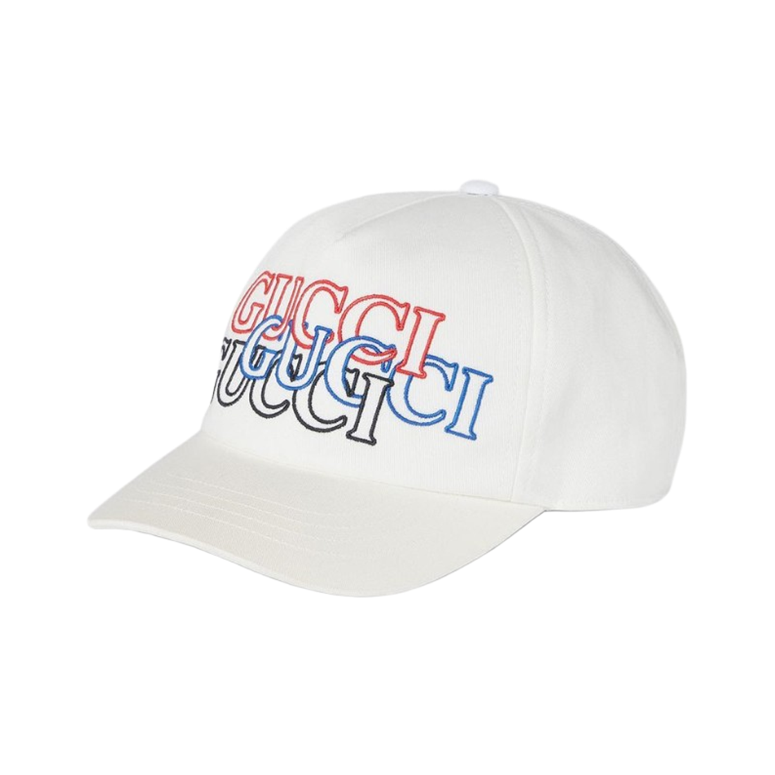 788548-4HA9X-9000 Gucci Embroidery Baseball Hat White Red