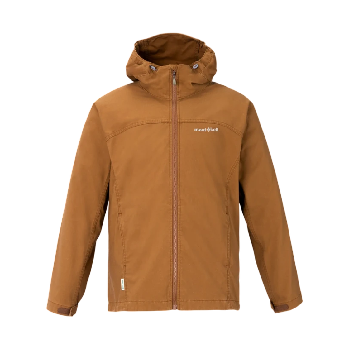 2103120 (W) Montbell Washed Out Core Spun Hooded Jacket Brown