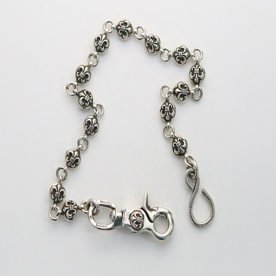 한스룸 크롬하츠 No2 BS 플레어 숏 월렛 체인(Hansroom Chrome Hearts No2 Bs Fleur Short Wallet Chain) - 3