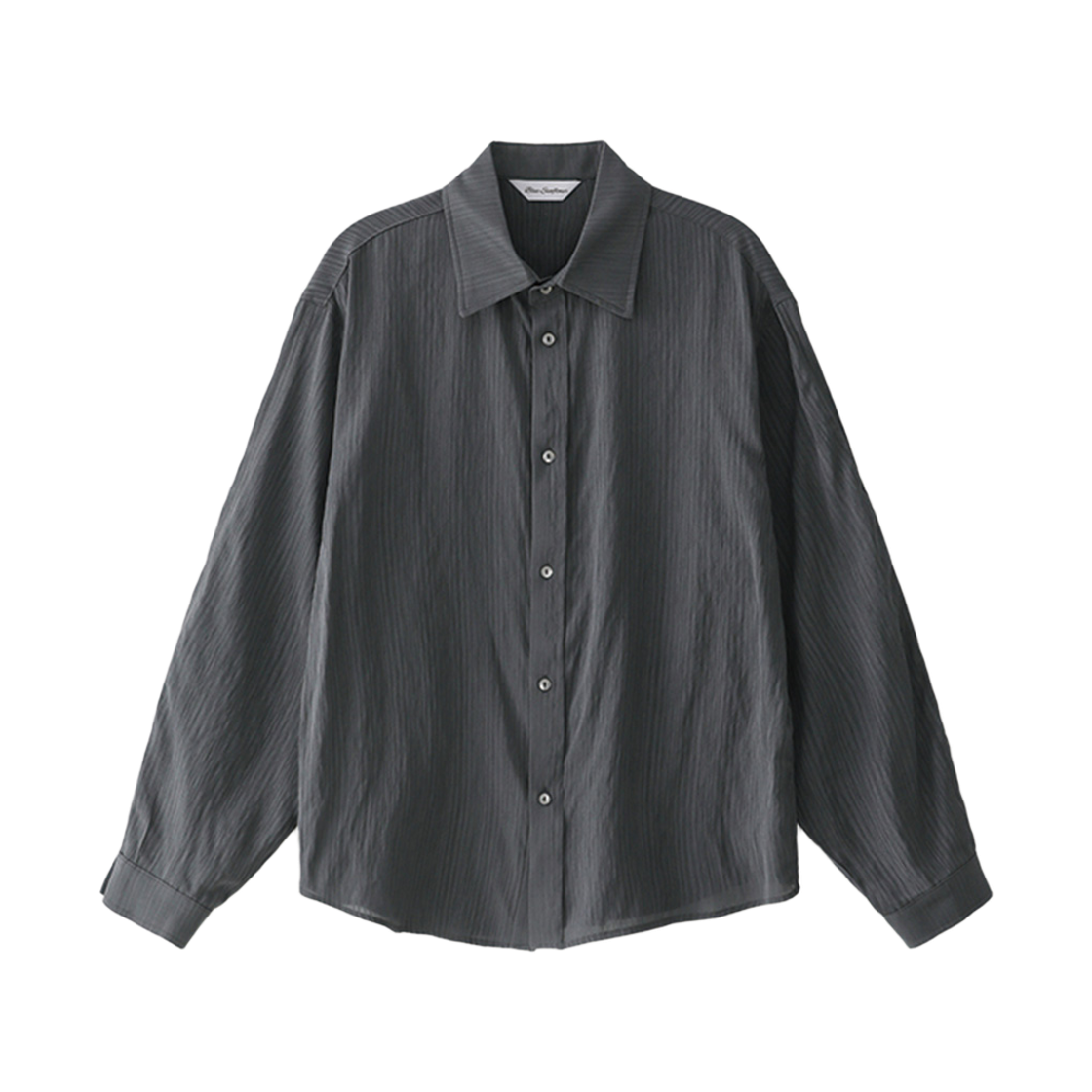 블루 선플라워 소프트 쉬어 셔츠 블랙(Blue Sunflower Soft Sheer Shirt Black)