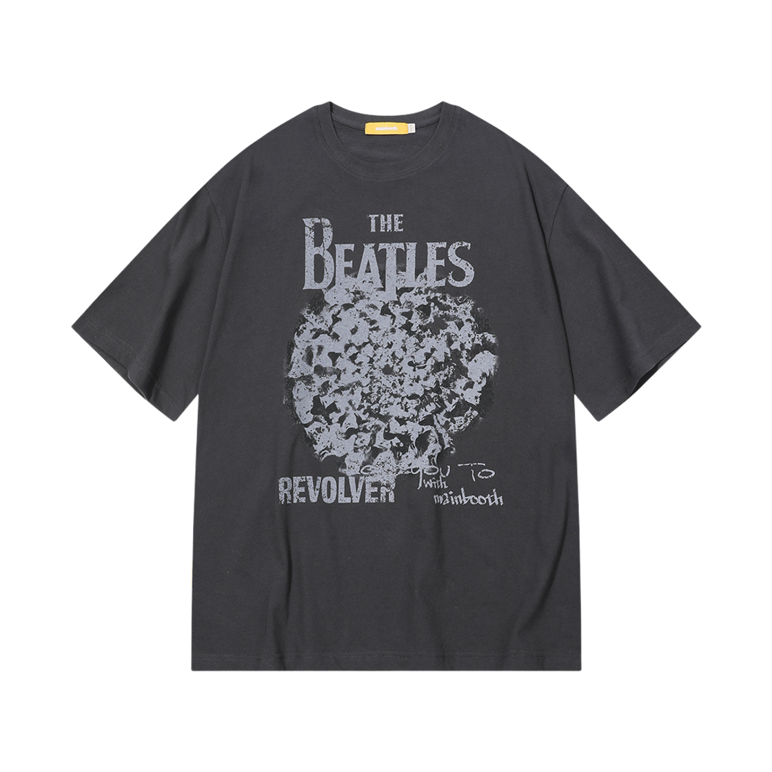 MBBES4HTU16CH MAINBOOTH [Beatles] Revolver T-Shirt Charcoal