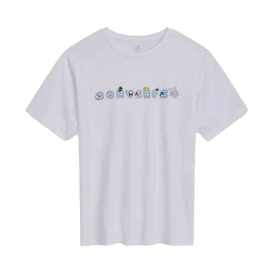 컨버스 x 헬로 키티 앤 프렌즈 스티커 티셔츠 화이트(Converse x Hello Kitty and Friends Stickers T-Shirt White)