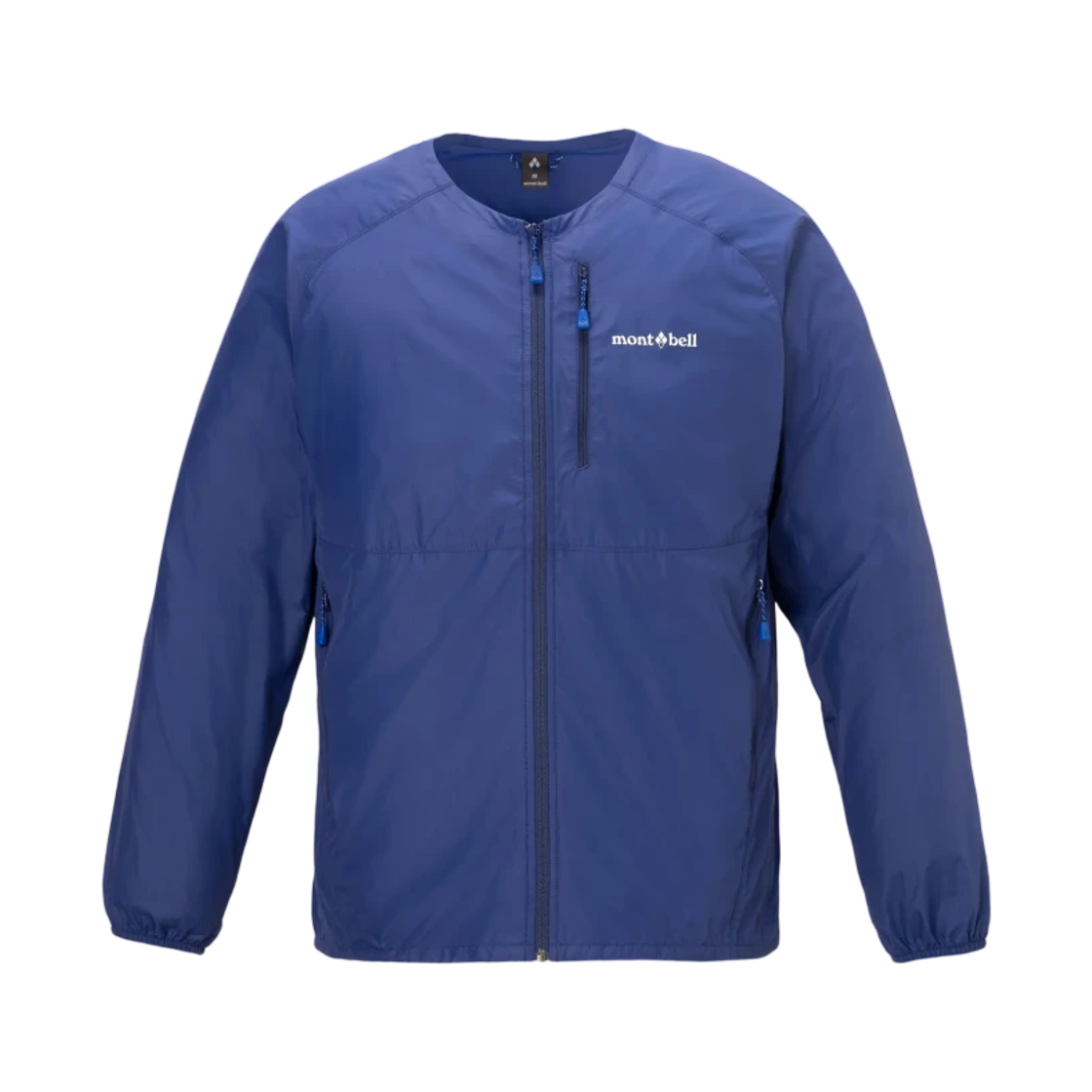 1103352 Montbell Wind Blast V-Neck Jacket Blue