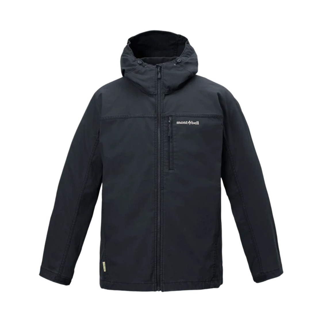 2103119 Montbell Washed Out Core Spun Hooded Jacket Dark Gray