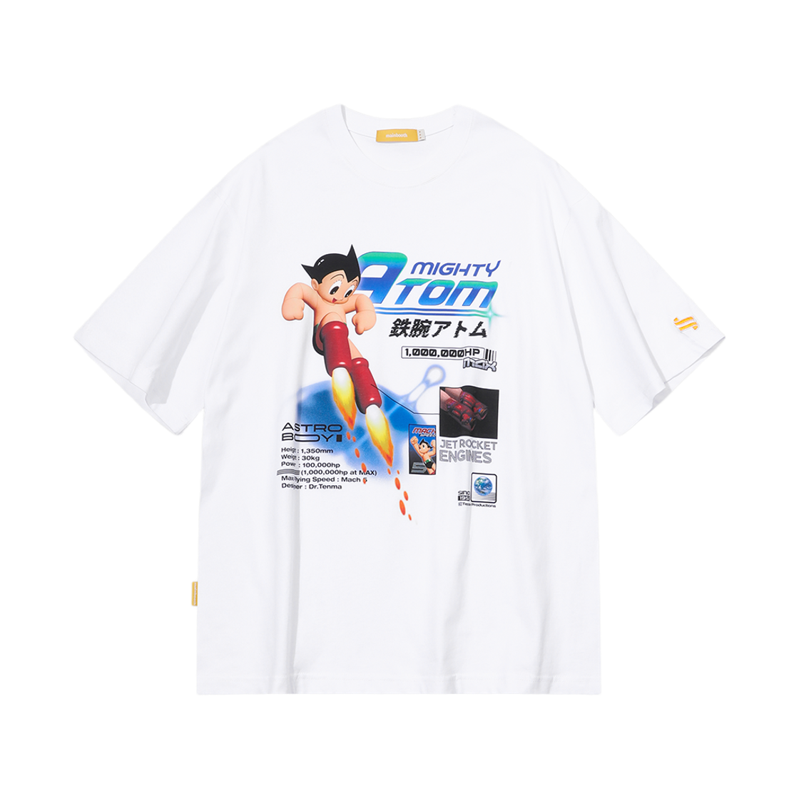 MBBES1HTU01WH MAINBOOTH [Astro Boy] Space T-shirt White
