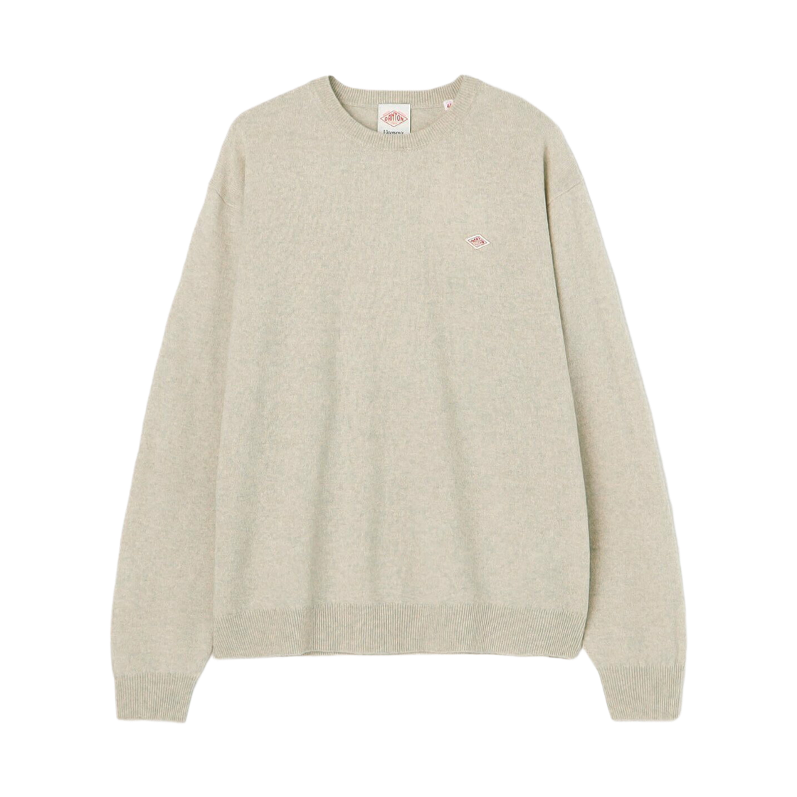 DT-D0028 Danton Lambswool Crewneck Knit Pullover Oatmeal