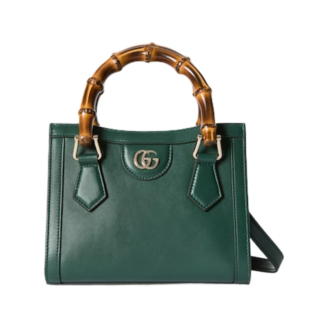832936-AAEDB-3020 Gucci Diana Small Tote Bag Green