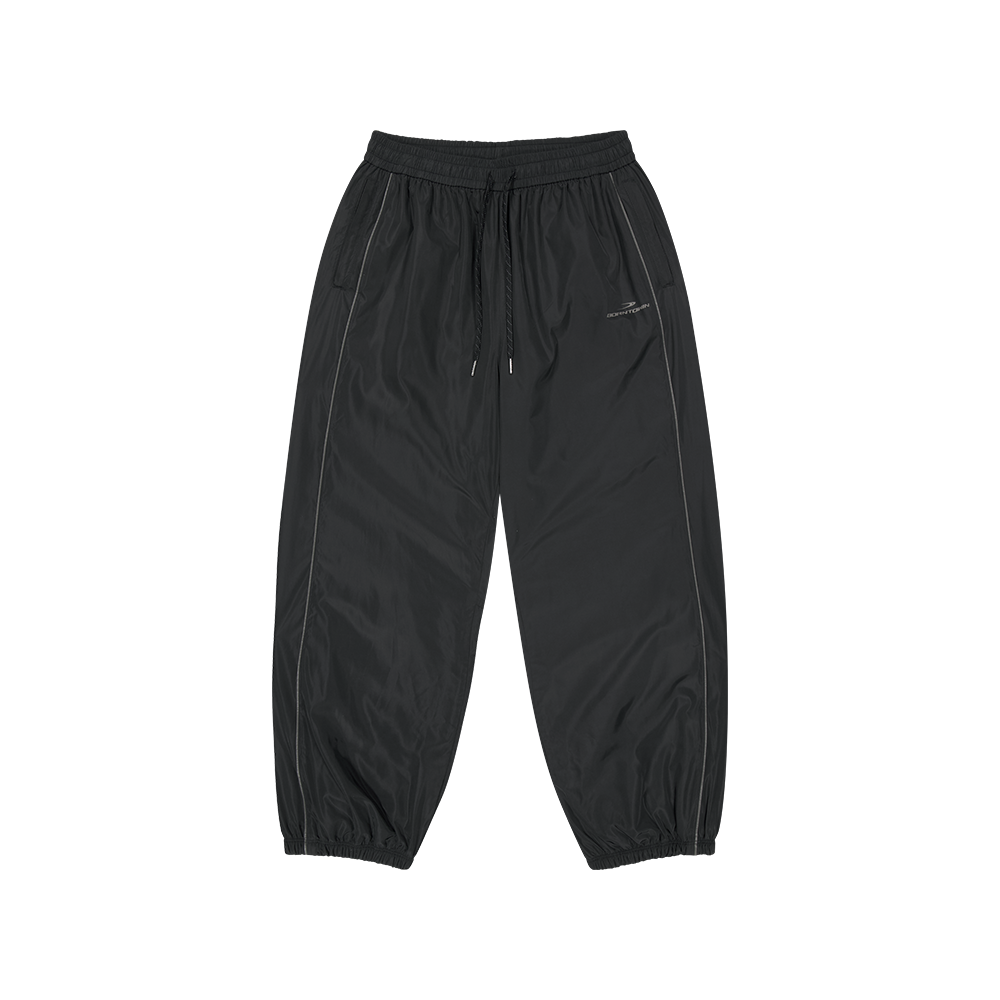 BH1MLP229BK BORN TO WIN Woven Piping Track Pants Black
