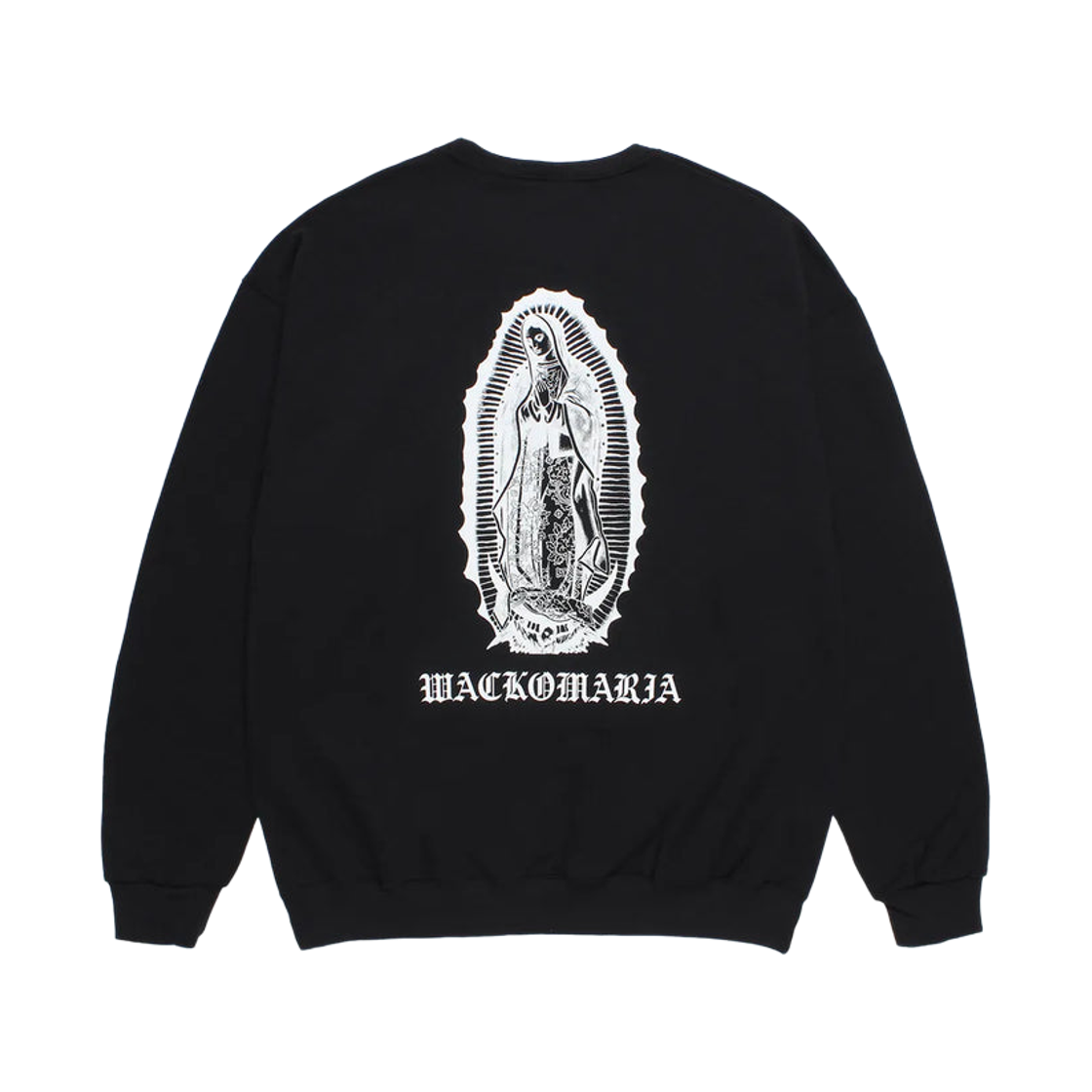 와코 마리아 크루넥 스웨트셔츠 타입-1 블랙(Wacko Maria Crewneck Sweatshirt Type-1 Black)