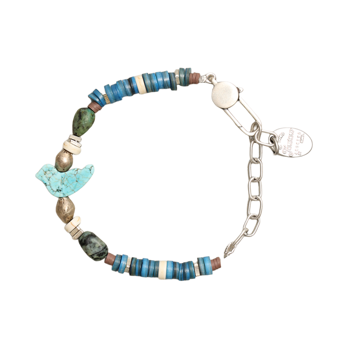 토우토우아카이브 피피 타이드 팔찌 블루(TOWTOW.ARCHIVE Pi-Pi Tide Bracelet Blue) - 1