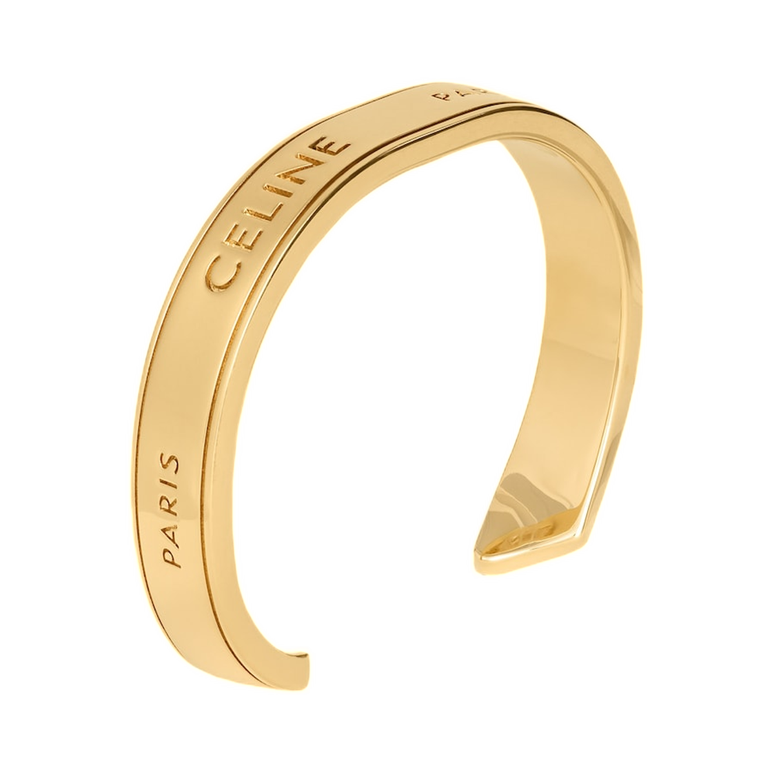 셀린느 리본 스몰 커프 브래스 골드 피니쉬 골드(Celine Ribbon Small Cuff in Brass with Gold Finish Gold) - 2