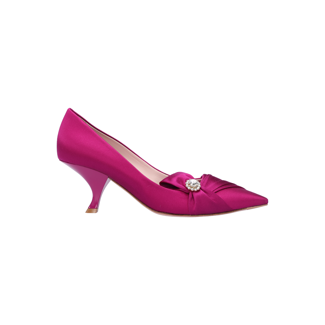 로저 비비에 새틴 펌프스 힐 퍼플 37(Roger Vivier Satin Pumps in Purple 37) - 1