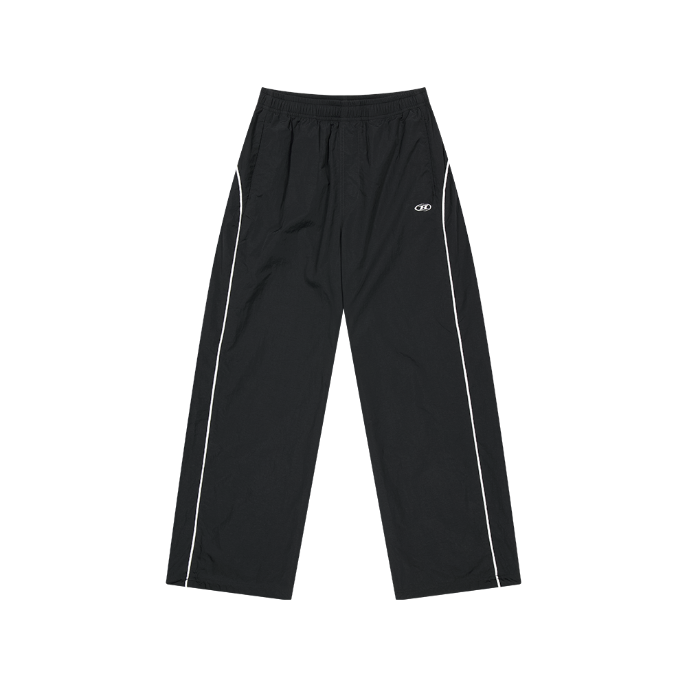 BH1WLP246BK BORN TO WIN W Piping Line Wind Shell Pants Black