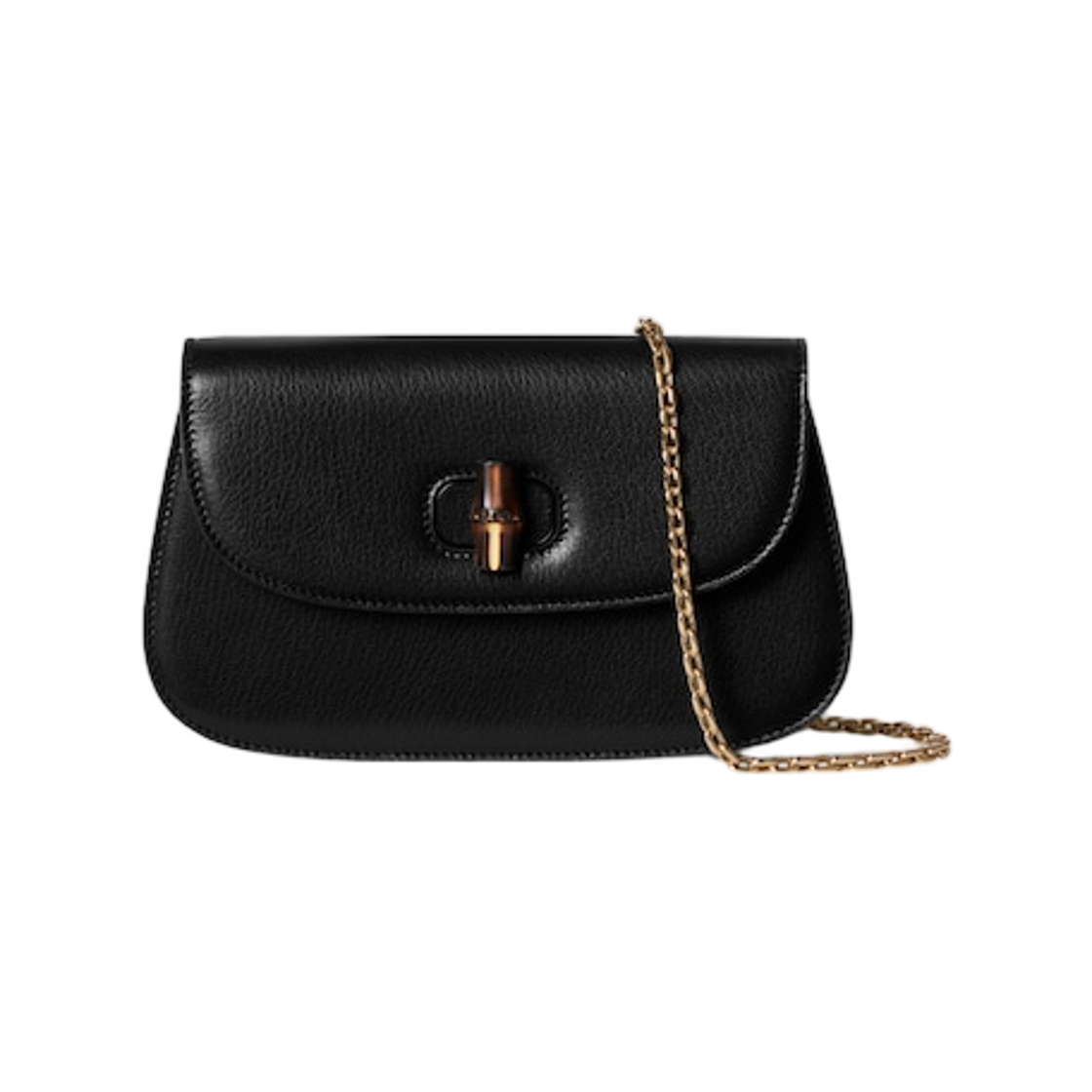 867160-AAGI2-1159 Gucci Bamboo Clutch Black